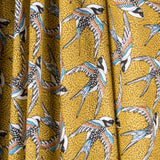 Popelín de Algodón Birds Ocre - Ribes y Casals