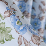 Popelín de Algodón Bouquet Azul - Ribes y Casals