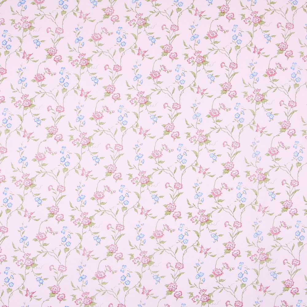 Popelín de Algodón Bouquet Rosa - Ribes y Casals