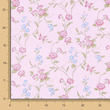 Popelín de Algodón Bouquet Rosa - Ribes y Casals