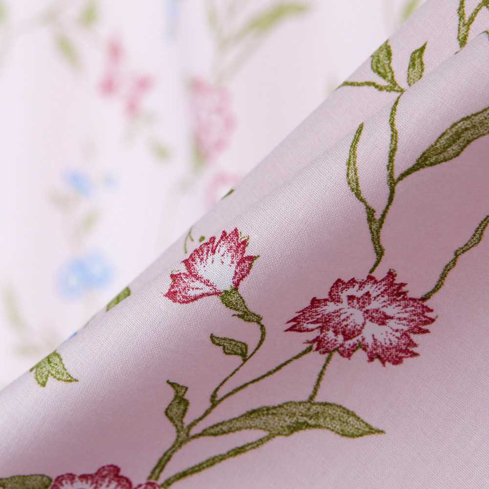 Popelín de Algodón Bouquet Rosa - Ribes y Casals
