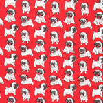 Popelín de Algodón Carlinos Roja - Ribes y Casals