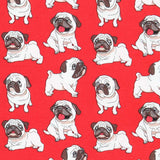 Popelín de Algodón Carlinos Roja - Ribes y Casals