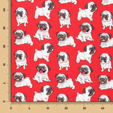 Popelín de Algodón Carlinos Roja - Ribes y Casals