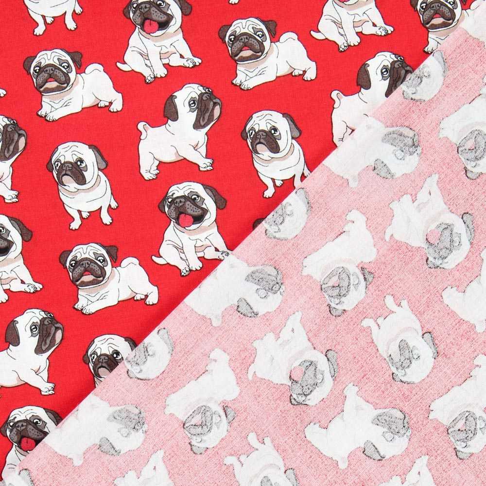 Popelín de Algodón Carlinos Roja - Ribes y Casals