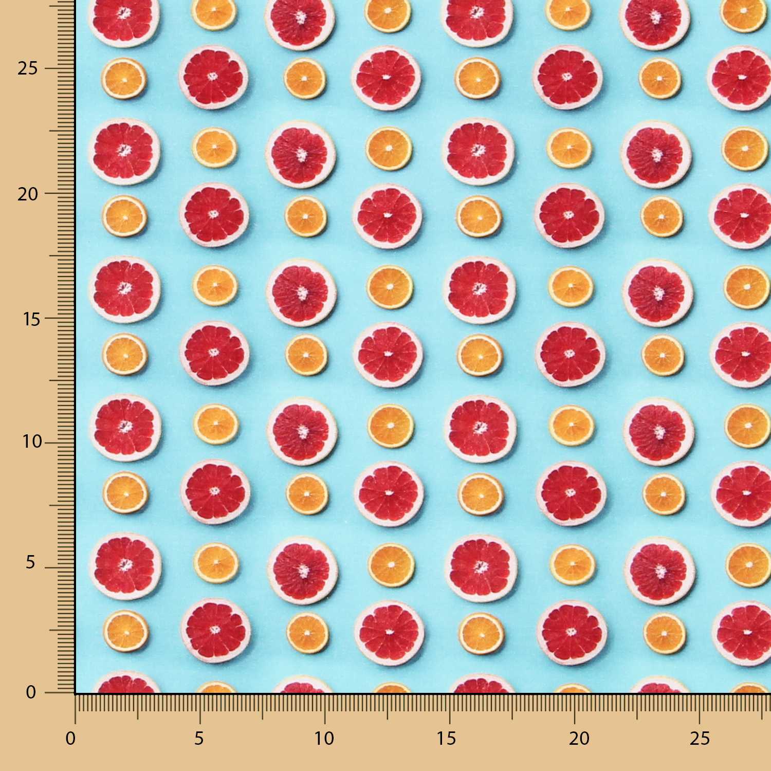 Popelín de Algodón Citric Turquesa - Ribes y Casals