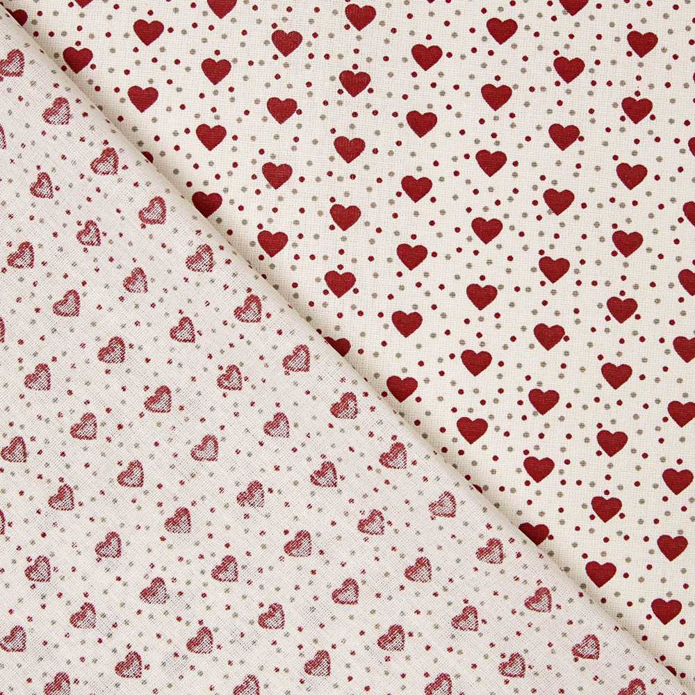 Popelín de Algodón Corazones - Ribes y Casals