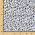 Popelín de Algodón Florecitas Azul - Ribes y Casals