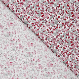 Popelín de Algodón Florecitas Rojo - Ribes y Casals