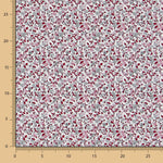 Popelín de Algodón Florecitas Rojo - Ribes y Casals