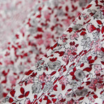 Popelín de Algodón Florecitas Rojo - Ribes y Casals