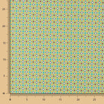 Popelín de Algodón Geométrico Verde - Ribes y Casals