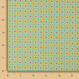 Popelín de Algodón Geométrico Verde - Ribes y Casals