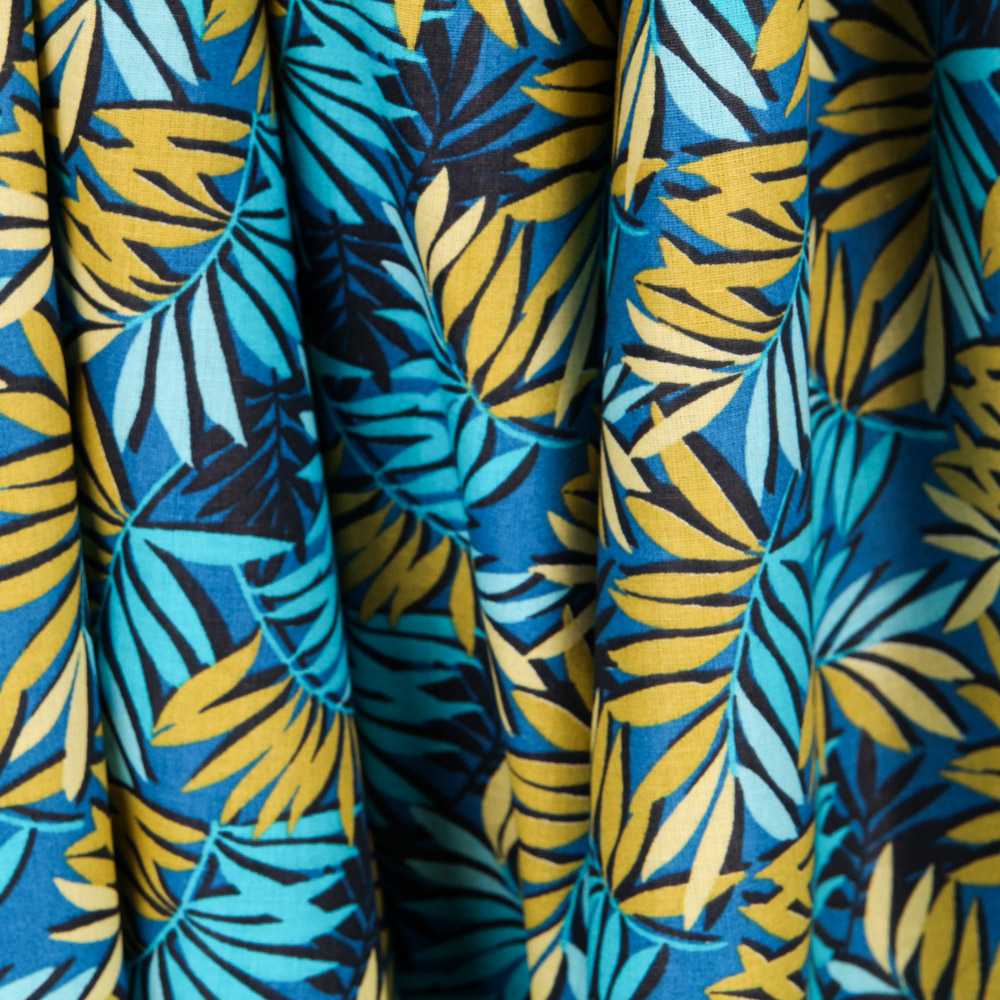 Popelín de Algodón Hawái Azulón - Ribes y Casals