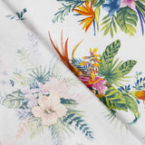 Popelín de Algodón Hibiscus Blanco - Ribes y Casals