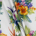 Popelín de Algodón Hibiscus Blanco - Ribes y Casals