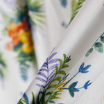 Popelín de Algodón Hibiscus Blanco - Ribes y Casals