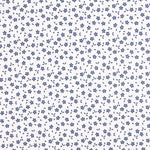 Popelín de Algodón Hojas Azul - Ribes y Casals