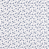 Popelín de Algodón Hojas Azul - Ribes y Casals