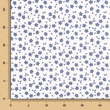 Popelín de Algodón Hojas Azul - Ribes y Casals