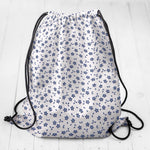 Popelín de Algodón Hojas Azul - Ribes y Casals