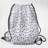 Popelín de Algodón Hojas Azul - Ribes y Casals