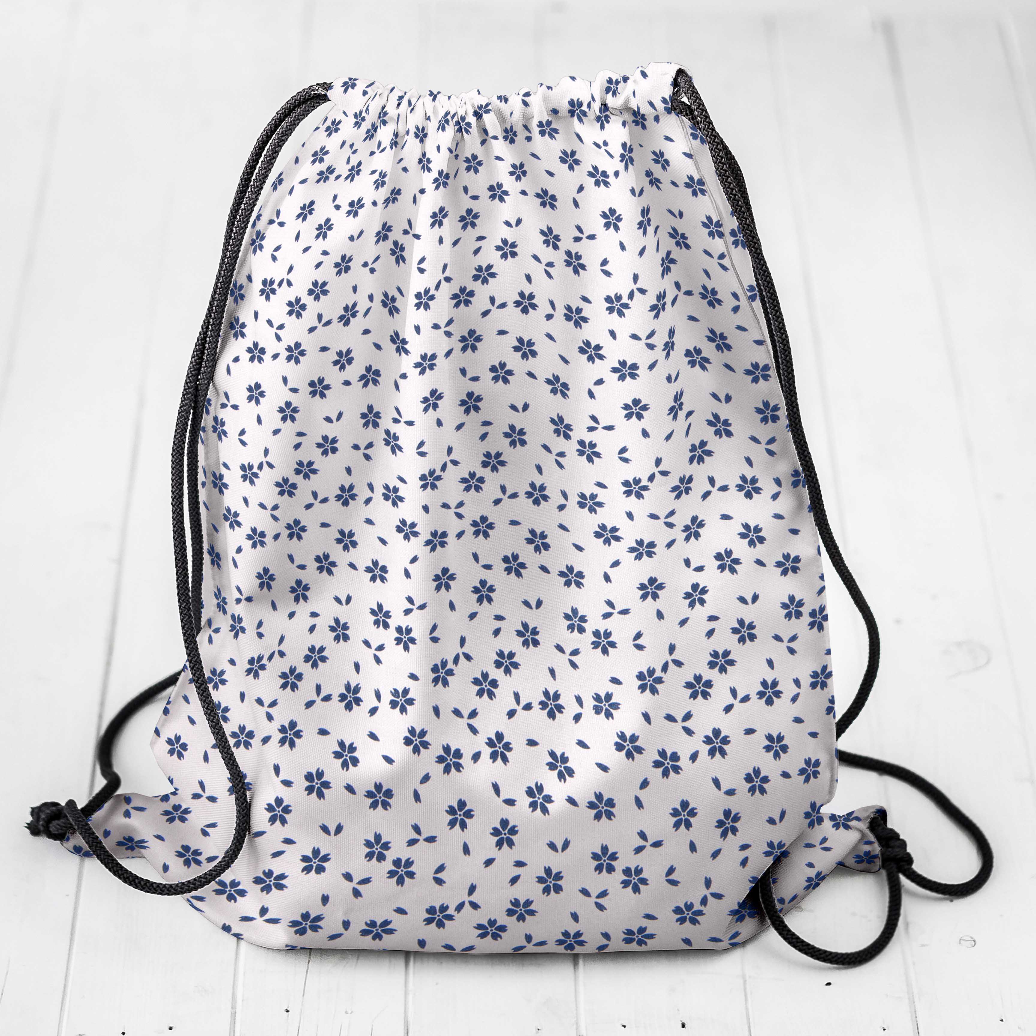 Popelín de Algodón Hojas Azul - Ribes y Casals