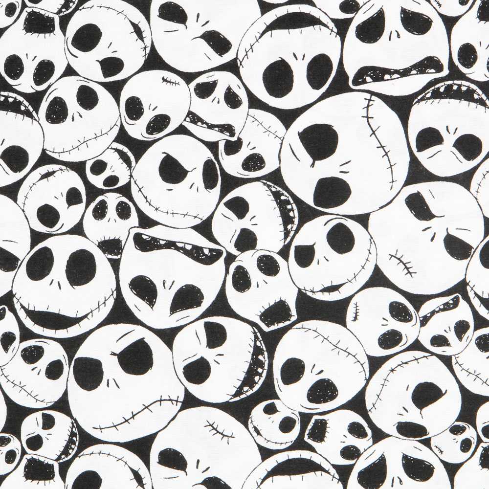 Popelín de Algodón Jack Skeleton - Ribes y Casals