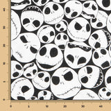 Popelín de Algodón Jack Skeleton - Ribes y Casals