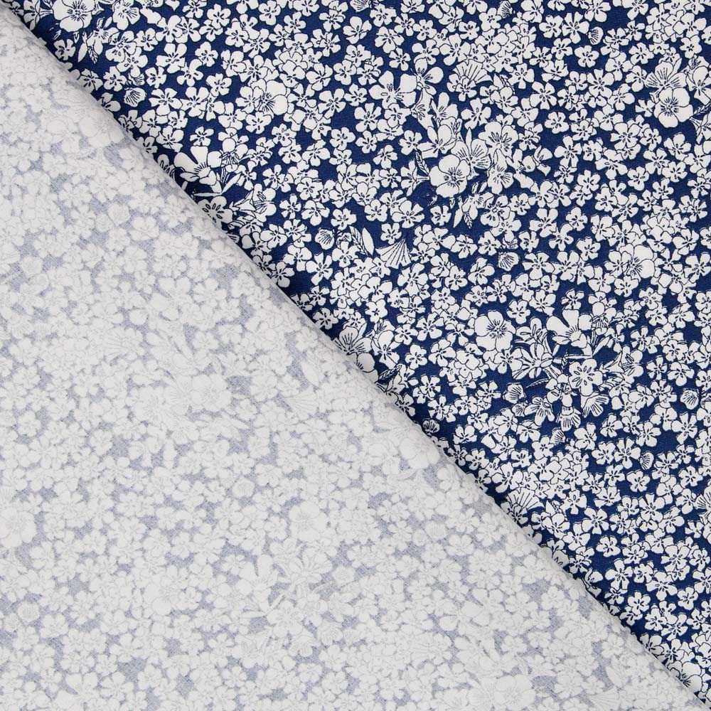 Popelín de Algodón Liberty Azul Noche - Ribes y Casals