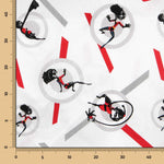 Popelín de Algodón Los Increibles Violeta - Ribes y Casals