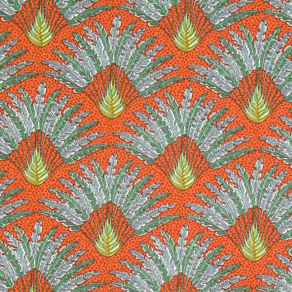 Popelín de Algodón Madagascar Naranja - Ribes y Casals