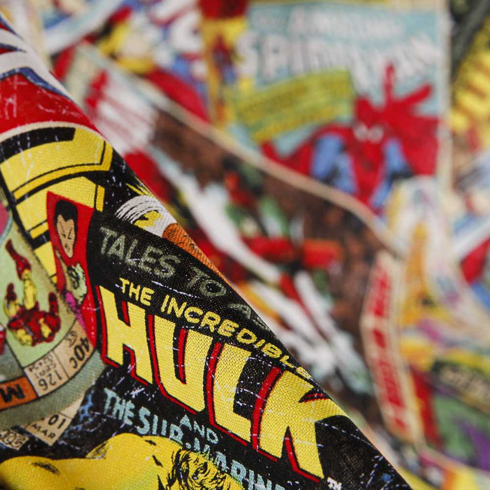 Popelín de Algodón Marvel Comics Retro - Ribes y Casals