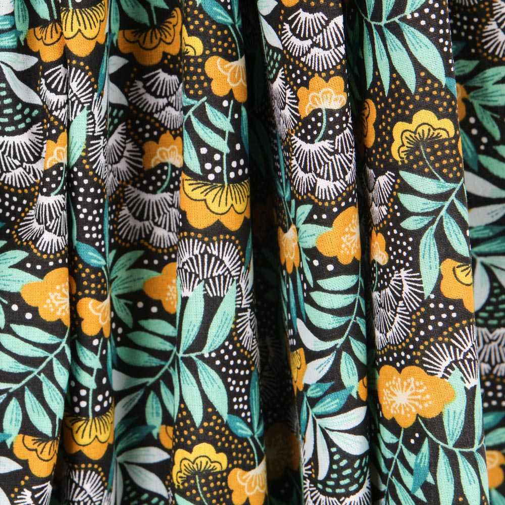 Popelín de Algodón Nagoya Ocre - Ribes y Casals