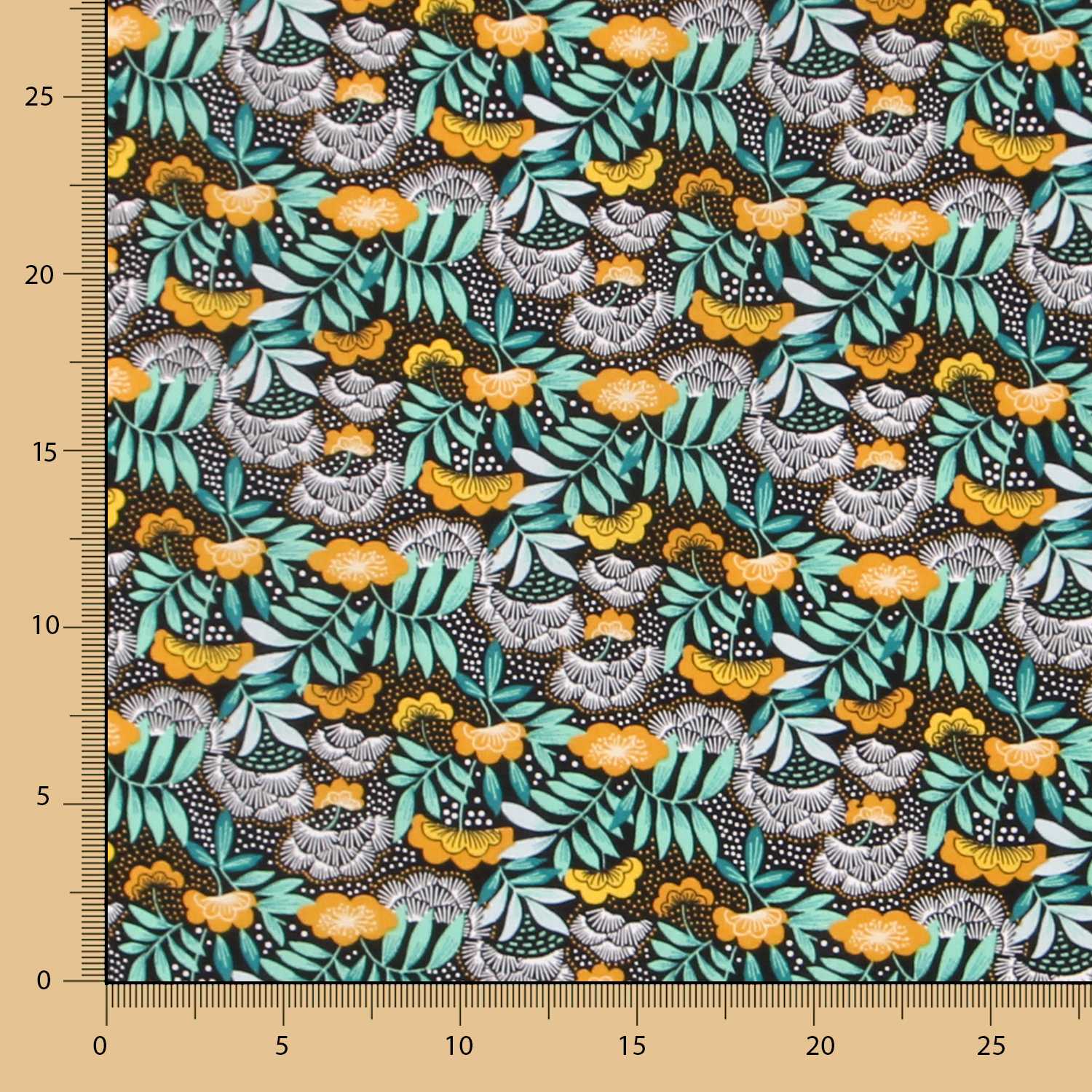Popelín de Algodón Nagoya Ocre - Ribes y Casals