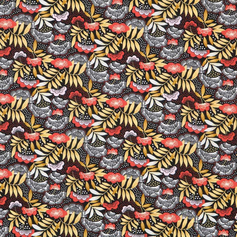 Popelín de Algodón Nagoya Roja - Ribes y Casals