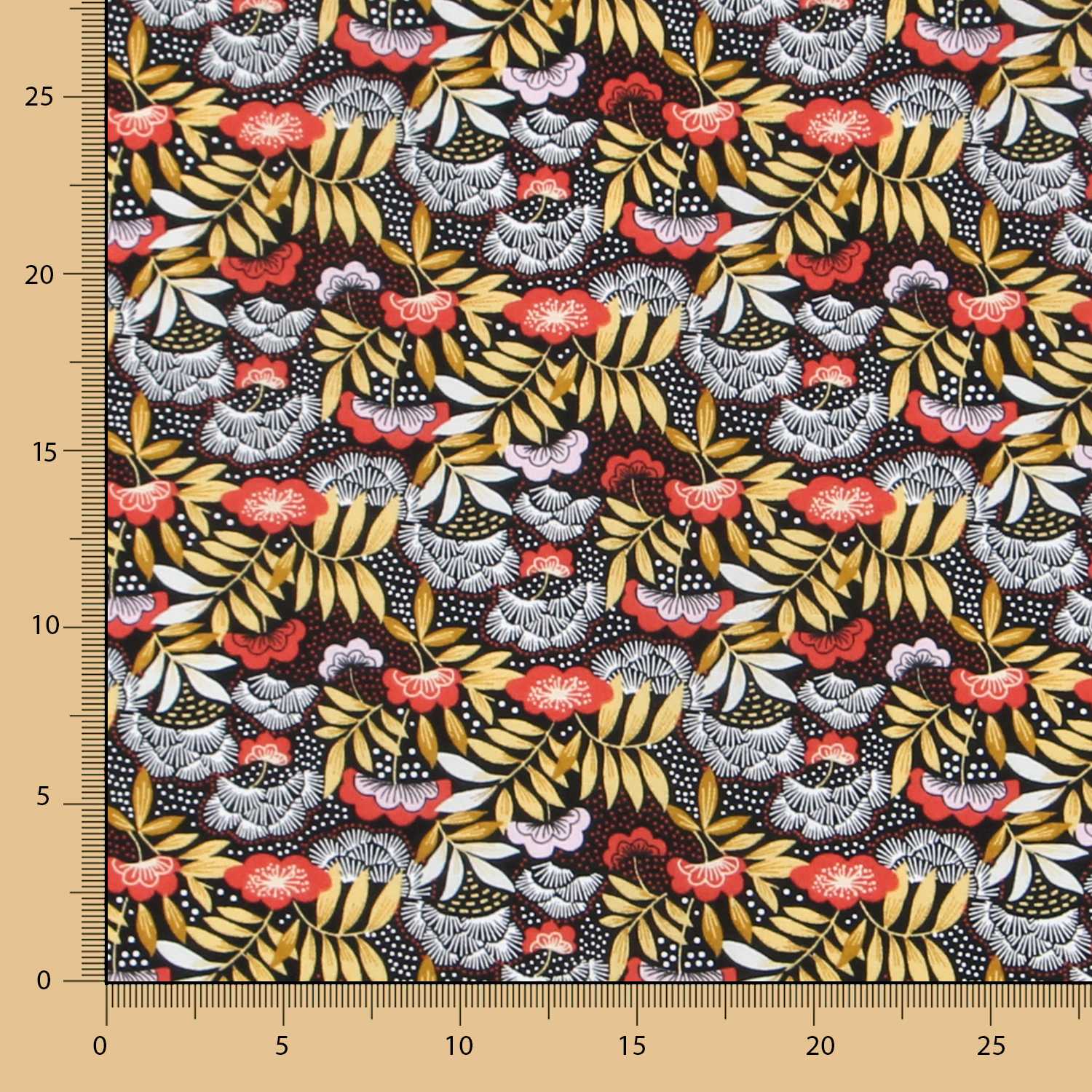 Popelín de Algodón Nagoya Roja - Ribes y Casals