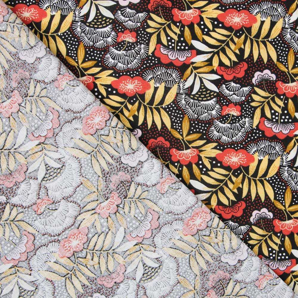 Popelín de Algodón Nagoya Roja - Ribes y Casals