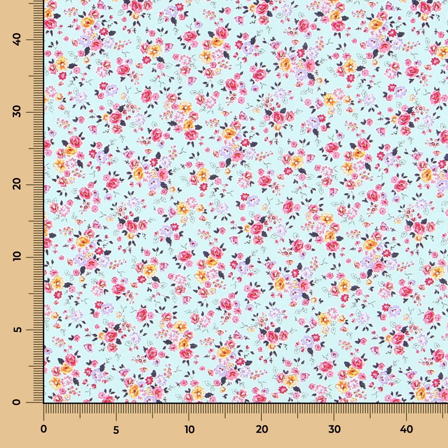 Popelín de Algodón Orgánico Cretona Azul - Ribes y Casals