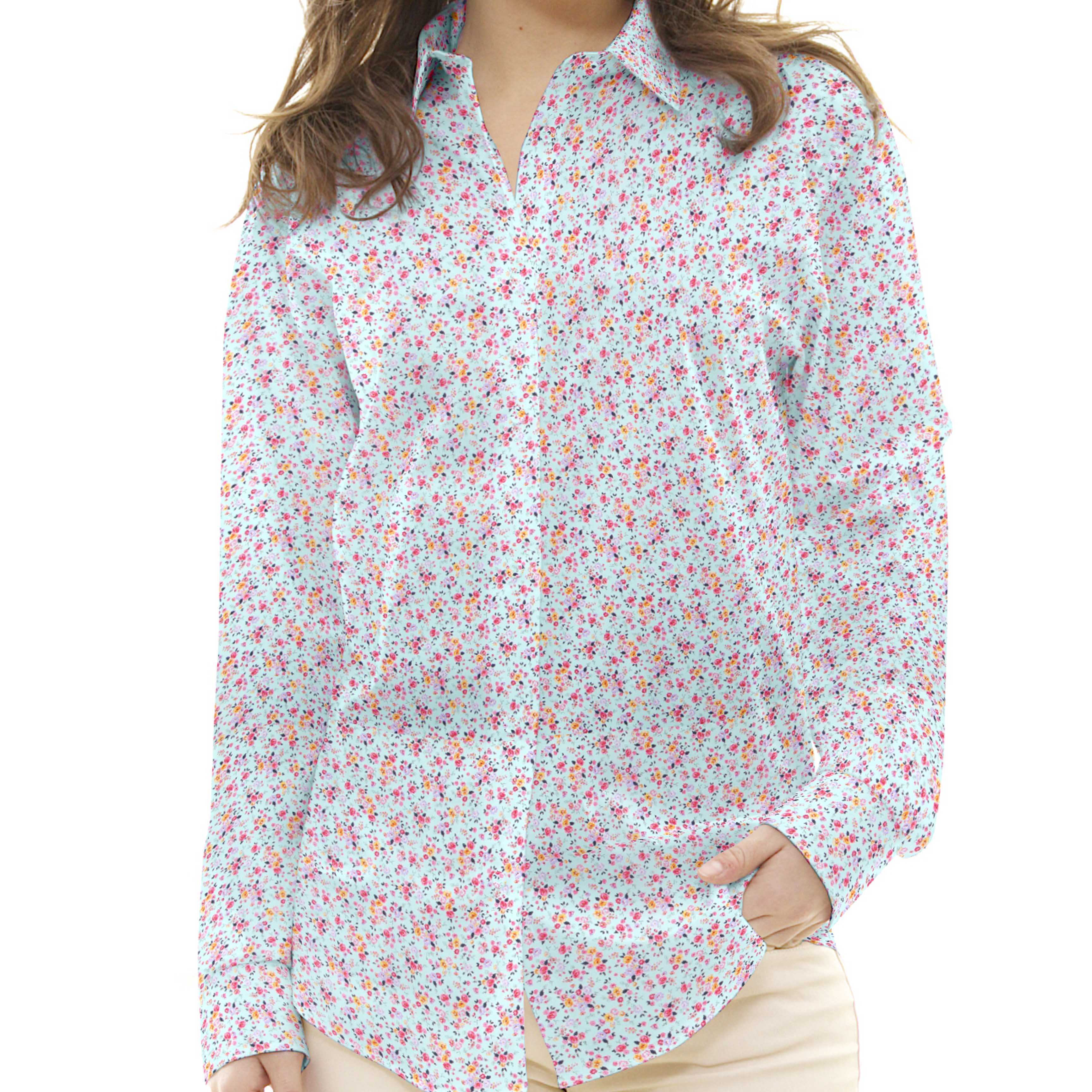 Popelín de Algodón Orgánico Cretona Azul - Ribes y Casals