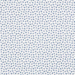 Popelín de Algodón Orgánico Pétalos Azul - Ribes y Casals