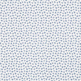 Popelín de Algodón Orgánico Pétalos Azul - Ribes y Casals