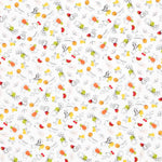 Popelín de Algodón Orgánico Zoo Rojo - Ribes y Casals