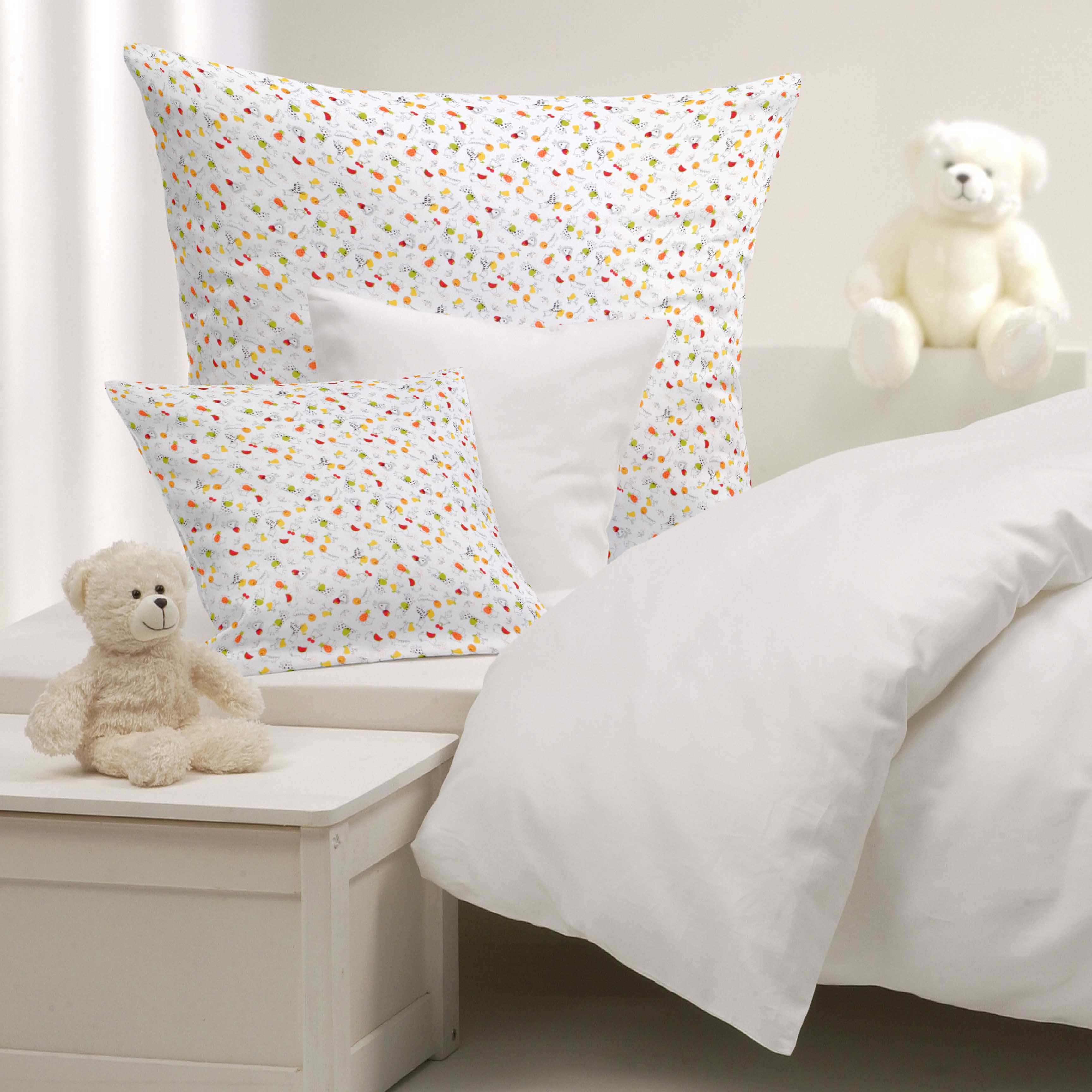 Popelín de Algodón Orgánico Zoo Rojo - Ribes y Casals