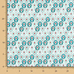 Popelín de Algodón Plumas Verde - Ribes y Casals