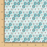 Popelín de Algodón Plumas Verde - Ribes y Casals