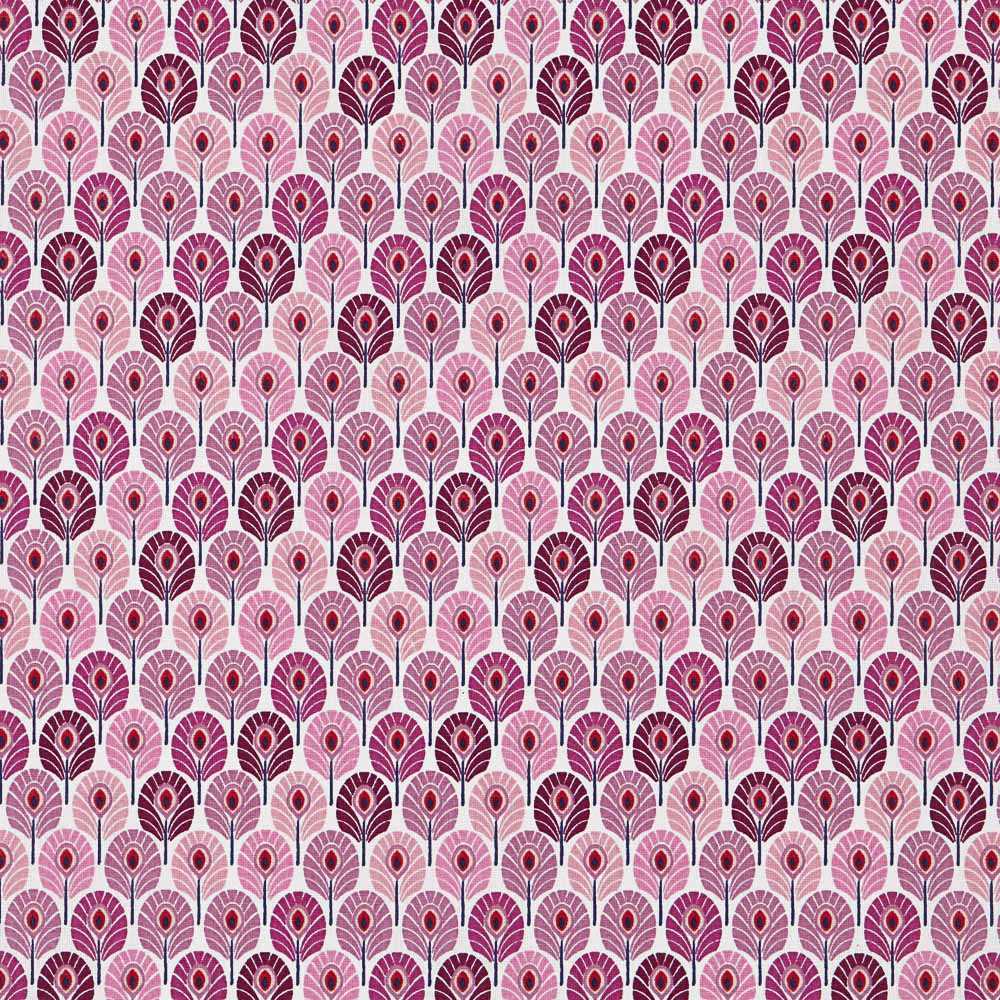 Popelín de Algodón Plumas Violeta - Ribes y Casals