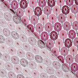 Popelín de Algodón Plumas Violeta - Ribes y Casals