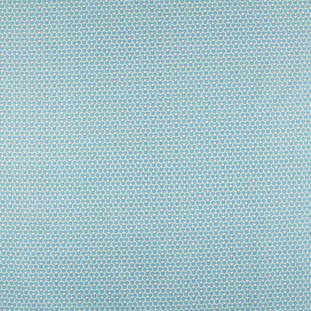 Popelín de Algodón Puzle Turquesa - Ribes y Casals