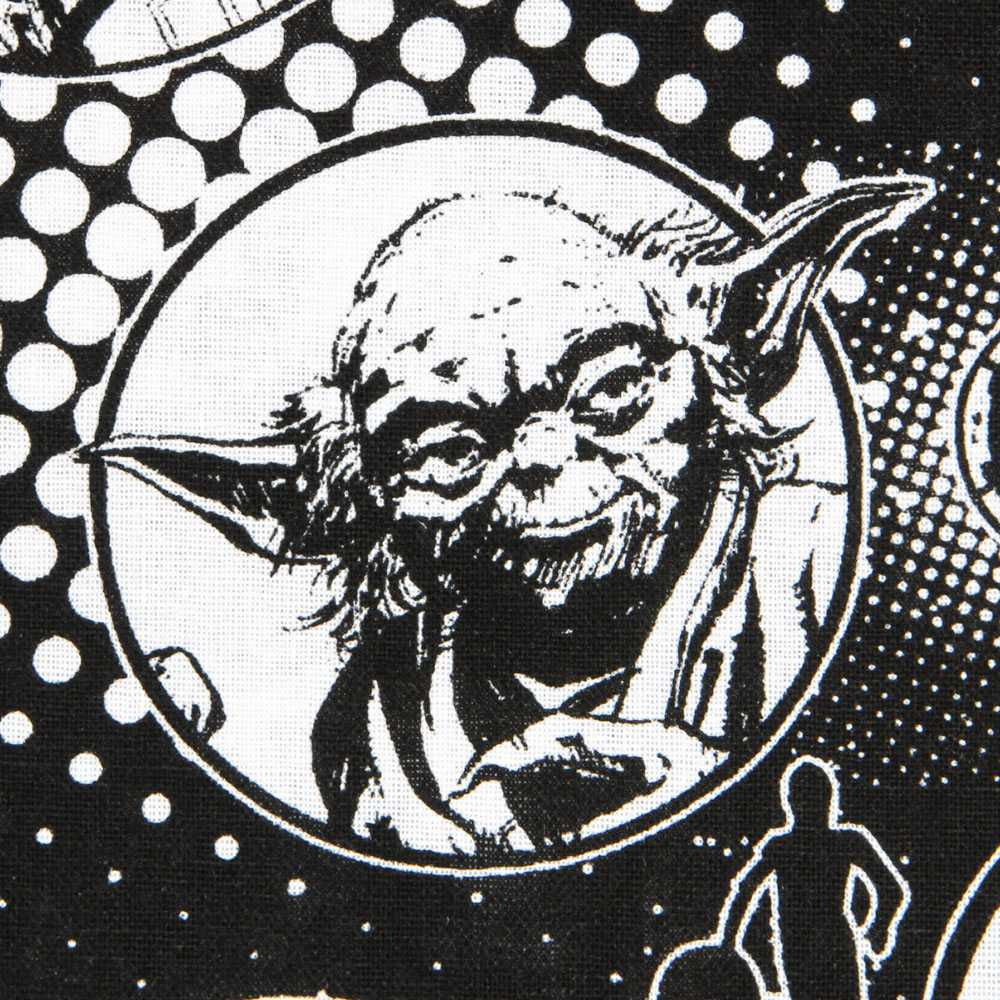 Popelín de Algodón Star Wars Negra - Ribes y Casals